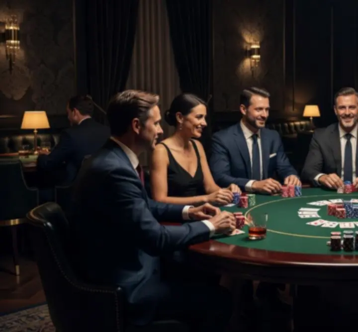 Wieczór pokerowy jako integracja dla pracowników przy eleganckim stole