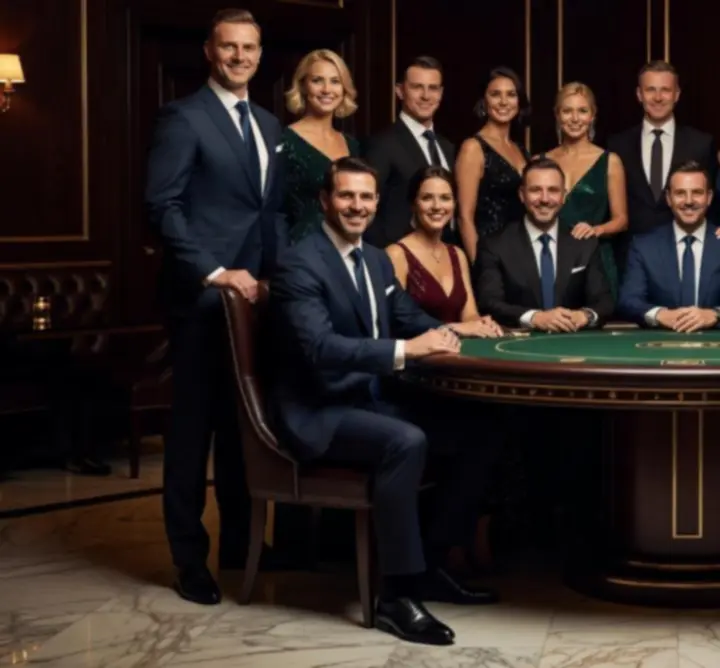 Zespół prowadzących UTR - PATROL PATRYK JAKUBIAK podczas eleganckiego eventu rozrywkowego